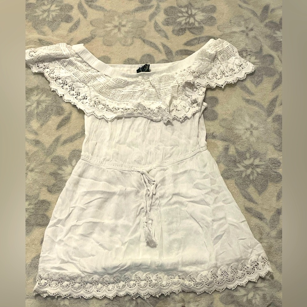 White mini dress